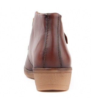 Botin De Piel Con Cuna Para Mujer Purapiel Akilav 104908