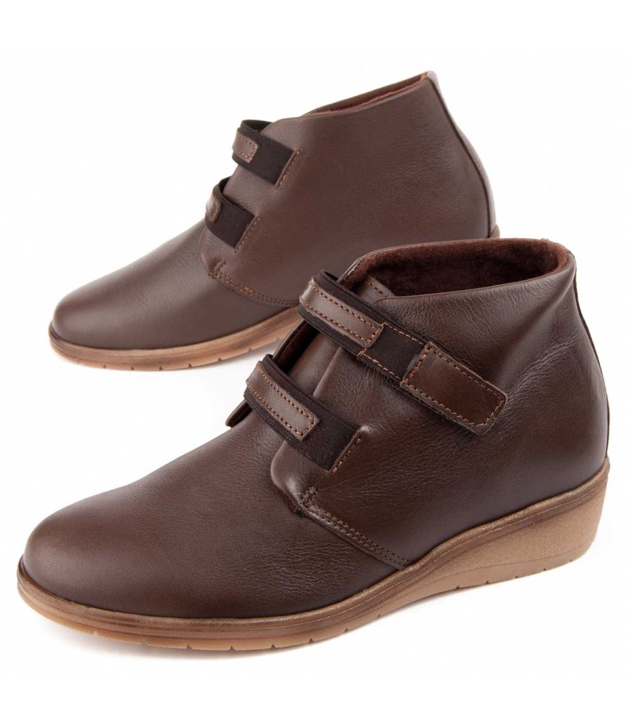 Botin De Piel Con Cuna Para Mujer Purapiel Akilav2 104909