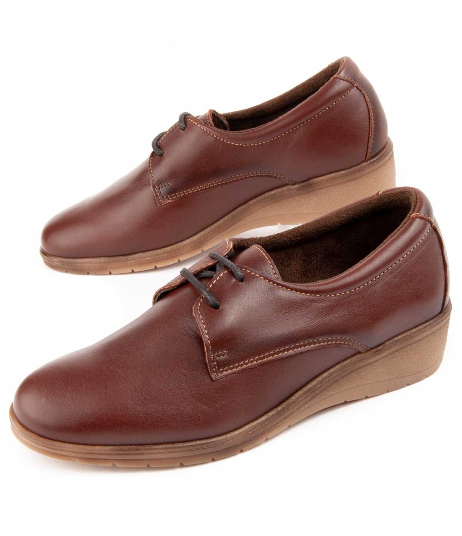 Oxford De Piel Con Cuna Para Mujer Purapiel Anilav 104913