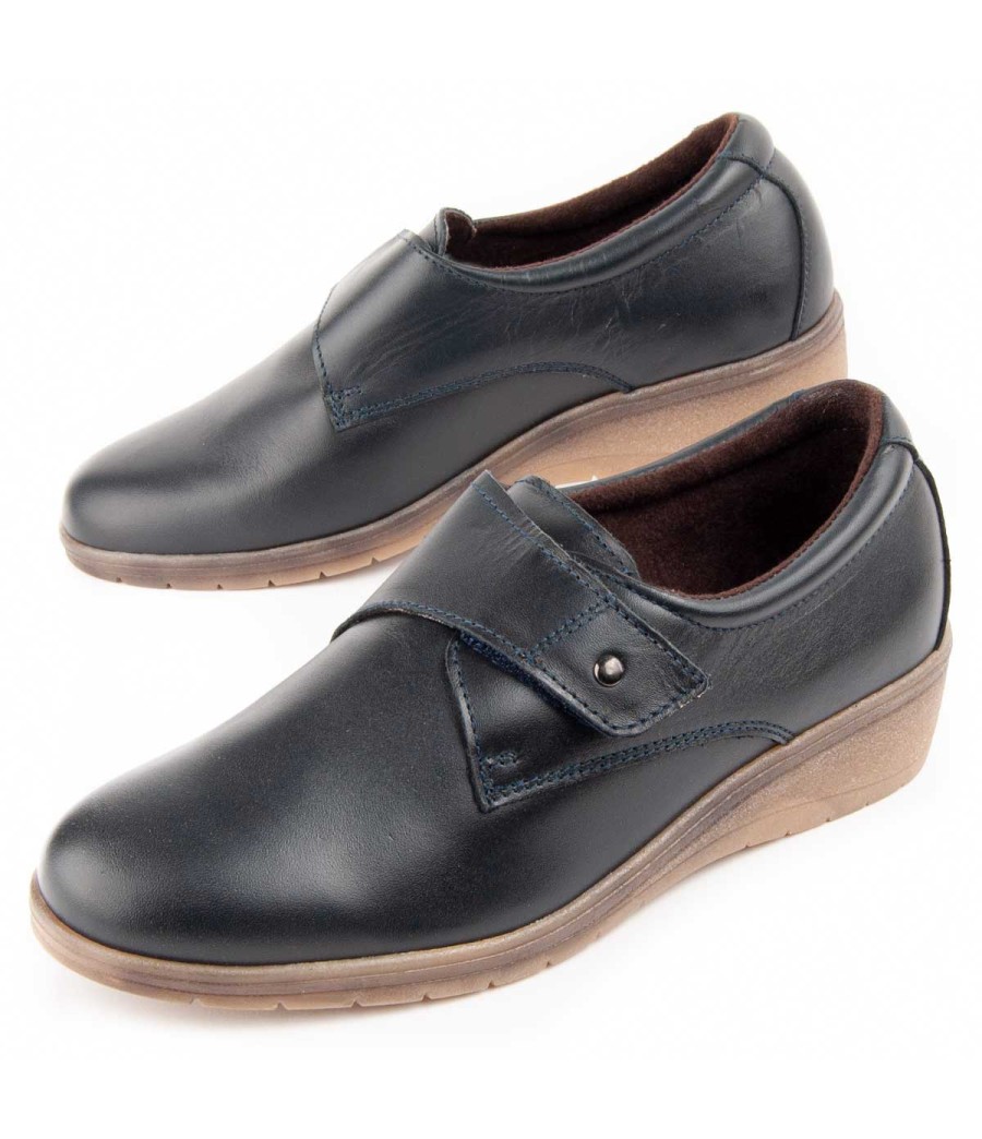 Mocasin De Piel Con Cuna Para Mujer Purapiel Anila 104895