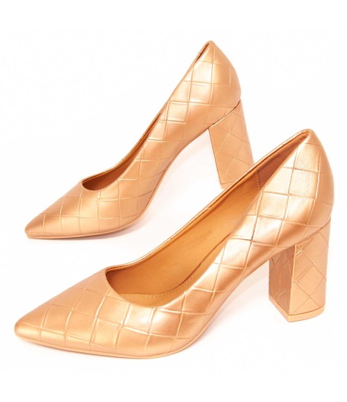 Zapato De Tacon Para Mujer Montevita Cuadrisal 104952