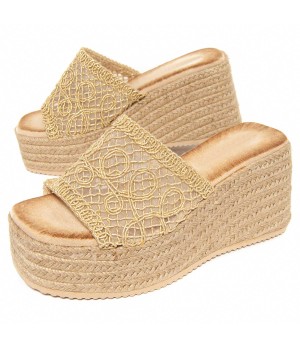 Sandalia De Plataforma Para Mujer Montevita Wokespar 105005