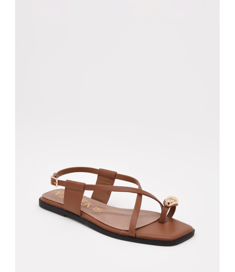 SANDALIAS PLANAS CON HEBILLA PARA MUJER MONTEVITA GANCI 105023