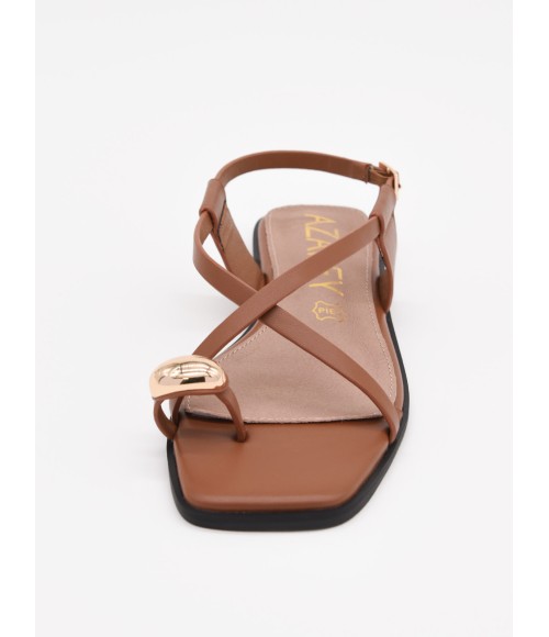 SANDALIAS PLANAS CON HEBILLA PARA MUJER MONTEVITA GANCI 105023