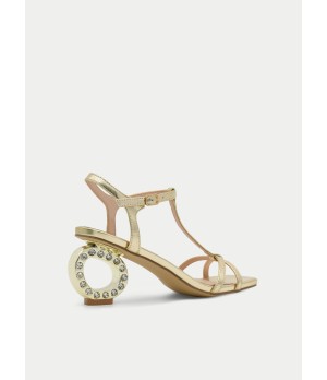 SANDALIAS DE TACON CON DETALLE DE CRISTALES PARA MUJER MONTEVITA PRETICI 105032