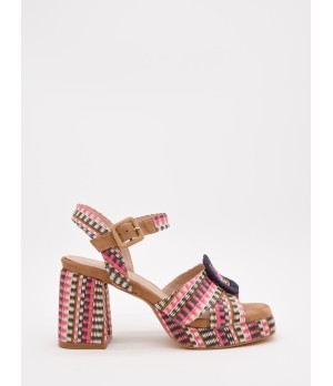 SANDALIAS DE TACON Y HEBILLA PARA MUJER MONTEVITA WAKI 105035