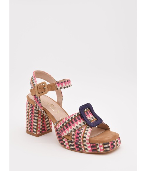 SANDALIAS DE TACON Y HEBILLA PARA MUJER MONTEVITA WAKI 105035