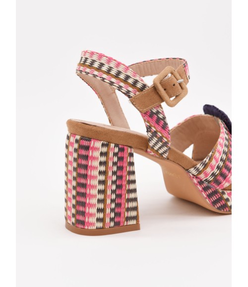SANDALIAS DE TACON Y HEBILLA PARA MUJER MONTEVITA WAKI 105035