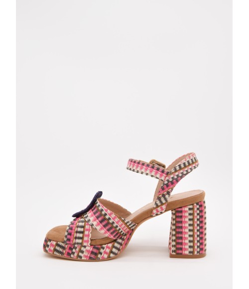 SANDALIAS DE TACON Y HEBILLA PARA MUJER MONTEVITA WAKI 105035