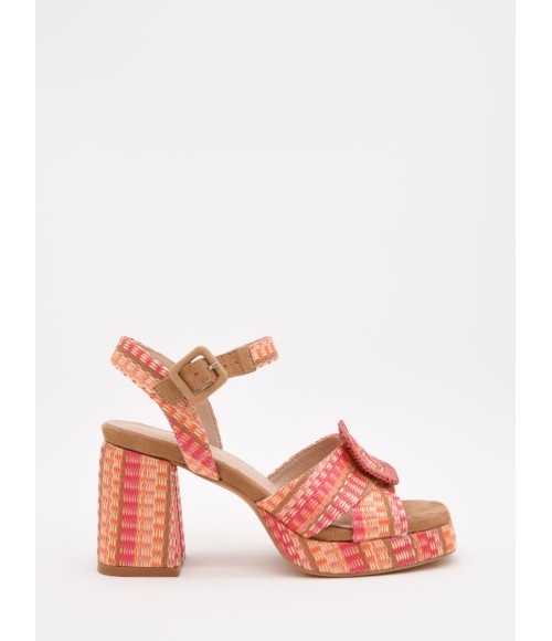 SANDALIAS DE TACON Y HEBILLA PARA MUJER MONTEVITA WAKI 105035