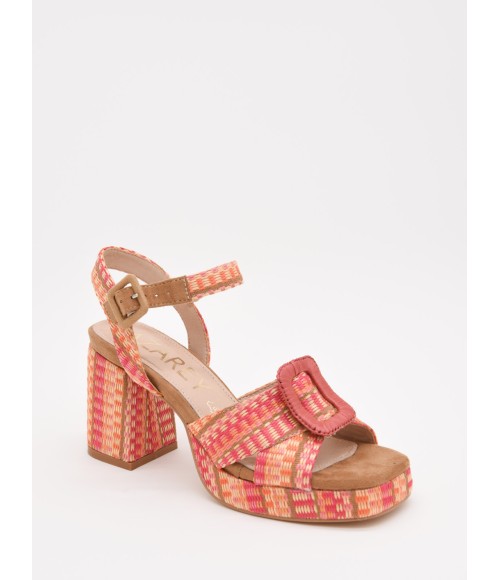 SANDALIAS DE TACON Y HEBILLA PARA MUJER MONTEVITA WAKI 105035