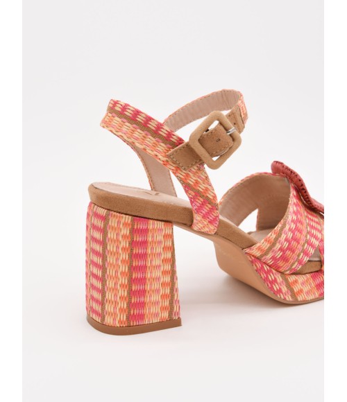 SANDALIAS DE TACON Y HEBILLA PARA MUJER MONTEVITA WAKI 105035