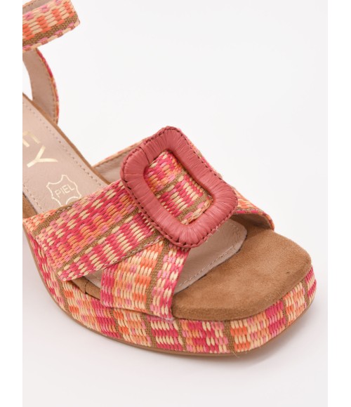 SANDALIAS DE TACON Y HEBILLA PARA MUJER MONTEVITA WAKI 105035