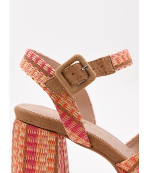 SANDALIAS DE TACON Y HEBILLA PARA MUJER MONTEVITA WAKI 105035