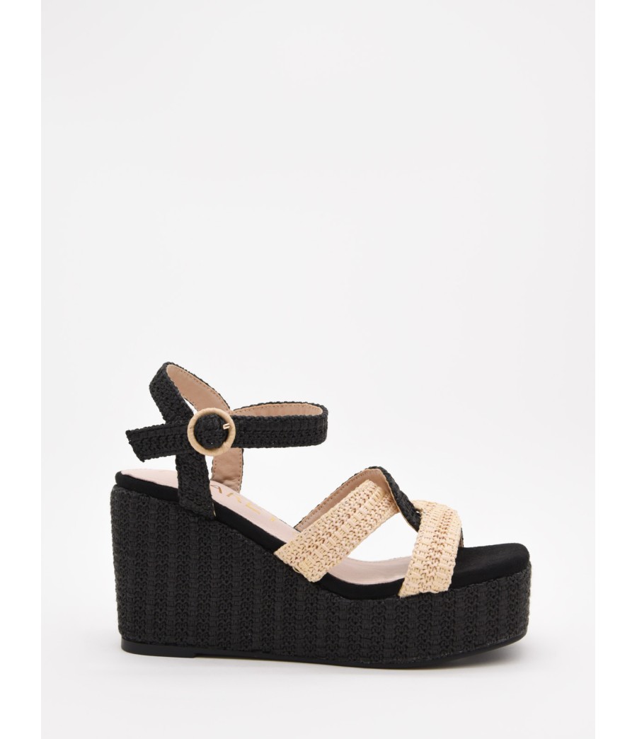 SANDALIAS DE CUNA CON FORMA PARA MUJER MONTEVITA PRETIR 105040