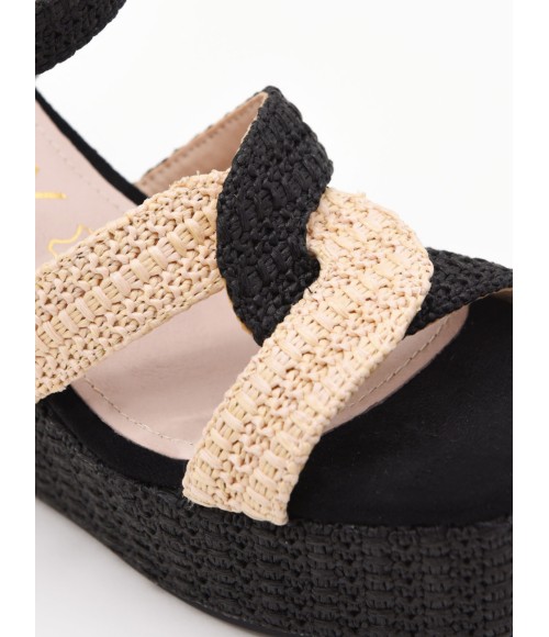 SANDALIAS DE CUNA CON FORMA PARA MUJER MONTEVITA PRETIR 105040