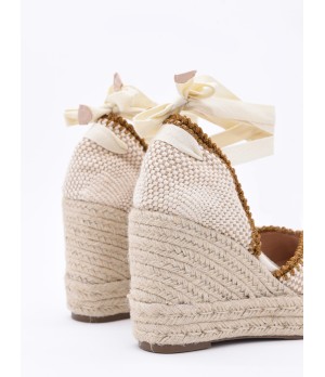 Sandalias De Cuna Con Cintas Al Tobillo Para Mujer Montevita Maestre 105048