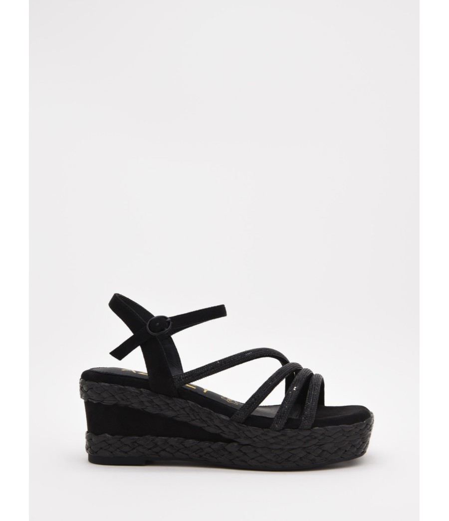 Sandalias De Cuna Con Diseno Tejido Y Tiras Para Mujer Montevita Priter 105064