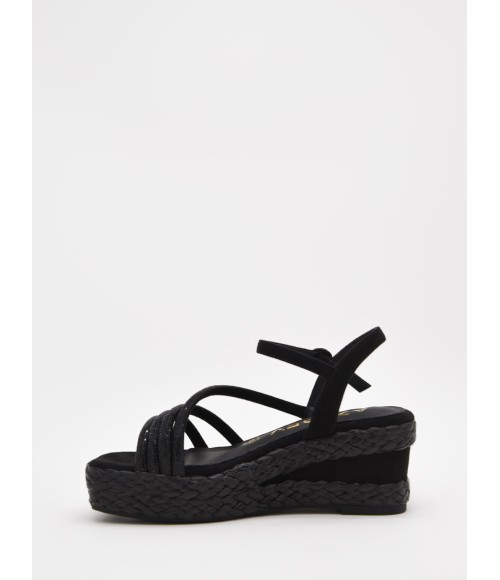 Sandalias De Cuna Con Diseno Tejido Y Tiras Para Mujer Montevita Priter 105064