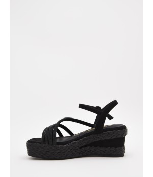 Sandalias De Cuna Con Diseno Tejido Y Tiras Para Mujer Montevita Priter 105064
