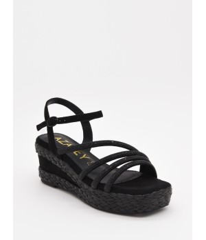 Sandalias De Cuna Con Diseno Tejido Y Tiras Para Mujer Montevita Priter 105064