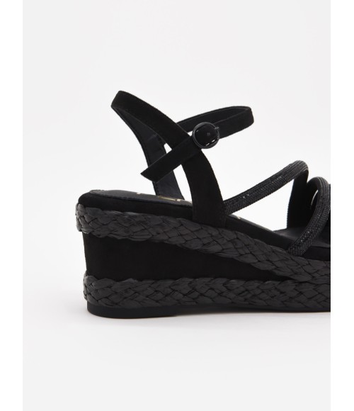 Sandalias De Cuna Con Diseno Tejido Y Tiras Para Mujer Montevita Priter 105064