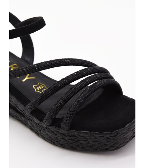 Sandalias De Cuna Con Diseno Tejido Y Tiras Para Mujer Montevita Priter 105064