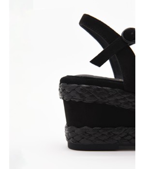 Sandalias De Cuna Con Diseno Tejido Y Tiras Para Mujer Montevita Priter 105064