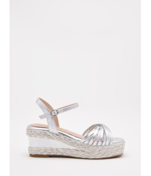 SANDALIAS DE CUNA TEJIDA Y TIRAS ELEGANTES PARA MUJER MONTEVITA ALEMA 105066