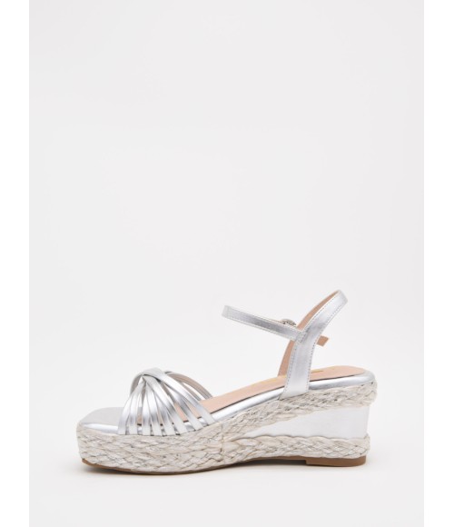 SANDALIAS DE CUNA TEJIDA Y TIRAS ELEGANTES PARA MUJER MONTEVITA ALEMA 105066
