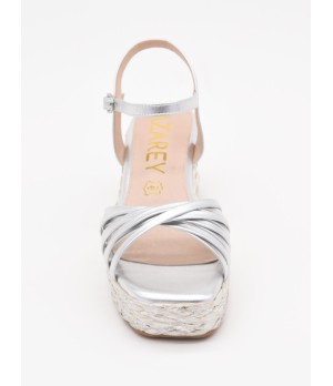SANDALIAS DE CUNA TEJIDA Y TIRAS ELEGANTES PARA MUJER MONTEVITA ALEMA 105066