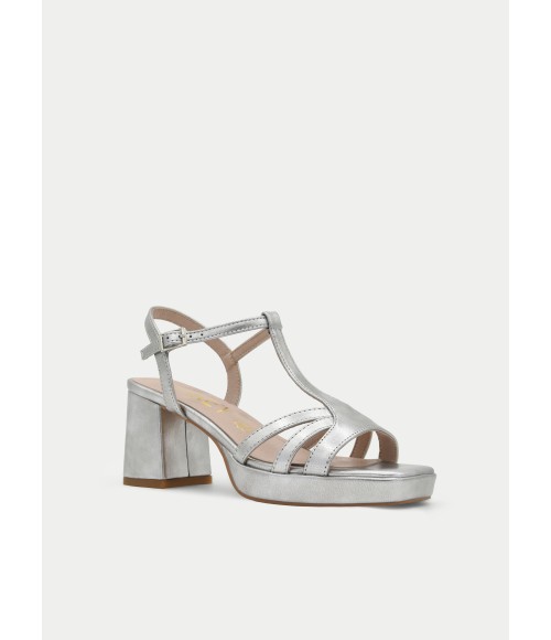 Sandalia Forma Tacon Ancho Para Mujer Montevita Picasor 105077