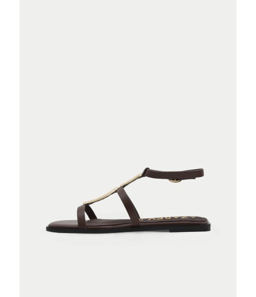 Sandalias Planas Marrones Para Mujer Montevita Liu 105088