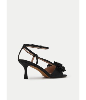 Sandalias Tacon Medio Flor Para Mujer Montevita Trene 105090