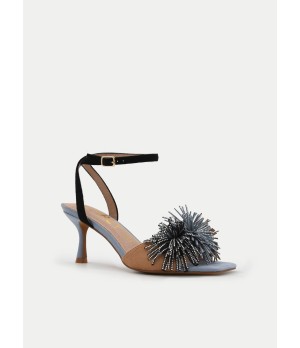 Sandalias Tacon Joya Bicolor Para Mujer Montevita Pocite 105091