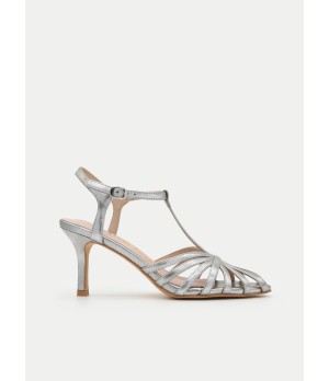 Sandalias Tacon Medio Tiras Para Mujer Montevita Amene 105117