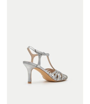 Sandalias Tacon Medio Tiras Para Mujer Montevita Amene 105117