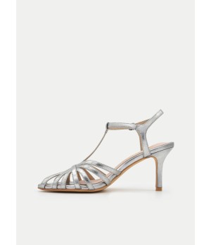 Sandalias Tacon Medio Tiras Para Mujer Montevita Amene 105117