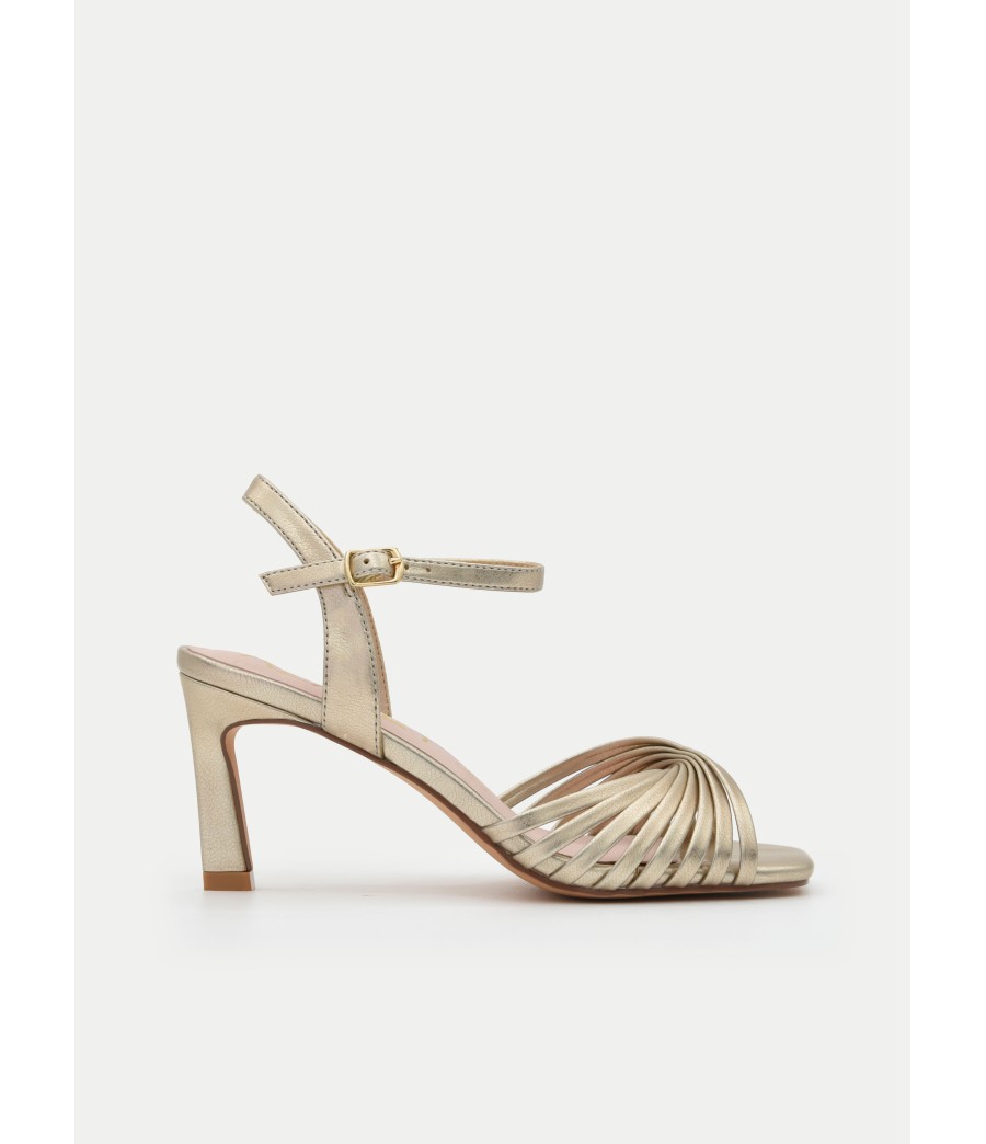 Sandalia Tacon Fino Para Mujer Montevita Mitere 105118