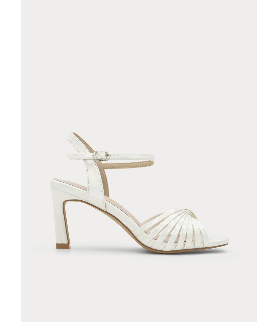 Sandalia Perla Tacon Fino Elegante Para Mujer Montevita Mitere 105121