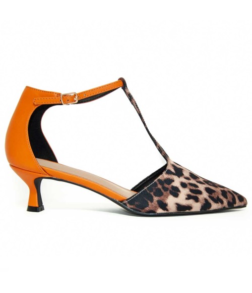 Zapato De Tacon Con Talon Y Puntera Cerrados Bicolor Para Mujer Montevita Gori 105275