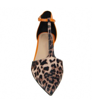 Zapato De Tacon Con Talon Y Puntera Cerrados Bicolor Para Mujer Montevita Gori 105275