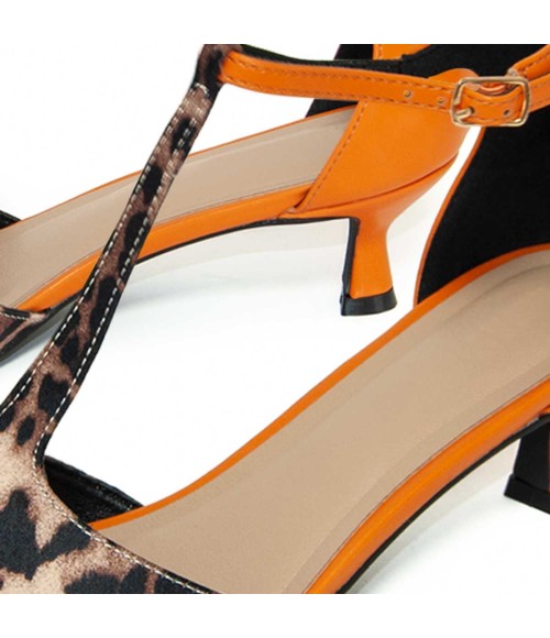 Zapato De Tacon Con Talon Y Puntera Cerrados Bicolor Para Mujer Montevita Gori 105275