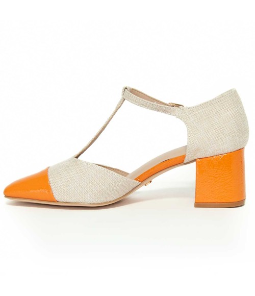 Zapato De Tacon Con Talon Y Puntera Cerrados Bicolor Para Mujer Montevita Seu 105276