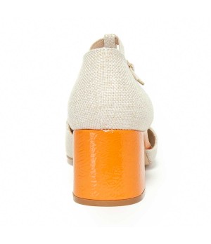 Zapato De Tacon Con Talon Y Puntera Cerrados Bicolor Para Mujer Montevita Seu 105276