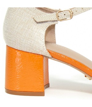Zapato De Tacon Con Talon Y Puntera Cerrados Bicolor Para Mujer Montevita Seu 105276