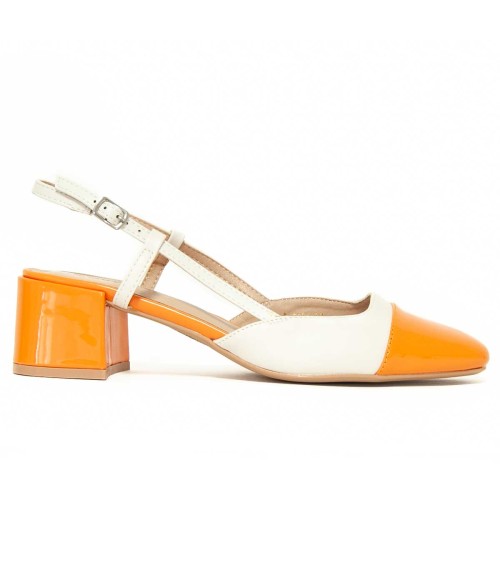 Zapato De Tacon Con Talon Y Puntera Cerrados Bicolor Para Mujer Montevita Santer 105278