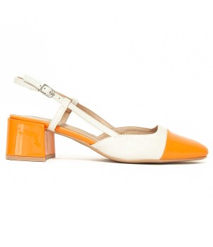 Zapato De Tacon Con Talon Y Puntera Cerrados Bicolor Para Mujer Montevita Santer 105278