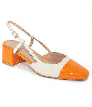 Zapato De Tacon Con Talon Y Puntera Cerrados Bicolor Para Mujer Montevita Santer 105278