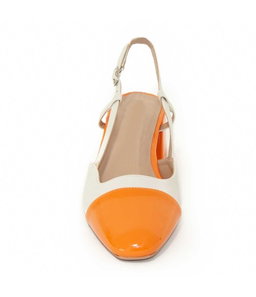 Zapato De Tacon Con Talon Y Puntera Cerrados Bicolor Para Mujer Montevita Santer 105278